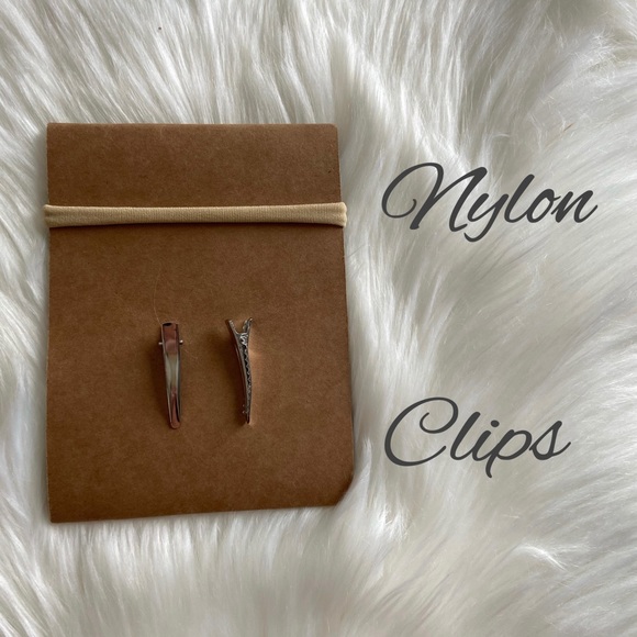 👑Mauve Pink Clip In Bow or Bow on Nylon! - Picture 4 of 4